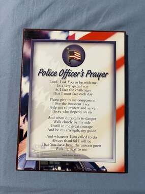 Police Officer's Prayer Wall Plaque by Creative Products, Inc.